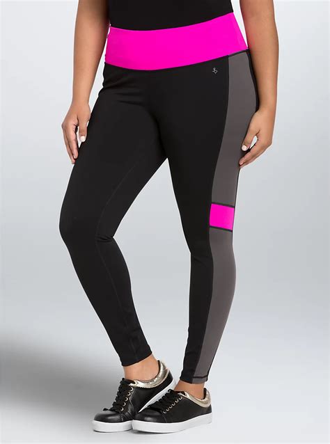 Torrid active leggings - Matching Style (s): Search 11031285 FIT Model is 5'10" wearing size 1. High rise. Crop length. Measures 24" inseam. MATERIALS + CARE Performance Core knit fabric: Our signature fabric smooths, lifts and supports whether you're working out or hanging out. Stretch level: Maximum 4-way stretch so you can move without restrictions.